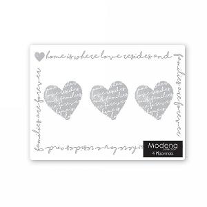 Modena Home Heart Placemats - Pack Of 4