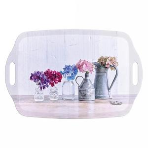 Hydrangea Handled Tea Tray