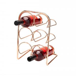 Hahn Pisa Copper 6 Bottle Wine Rack
