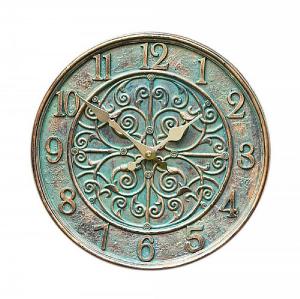 Outside In Verdant Wall Clock 12"