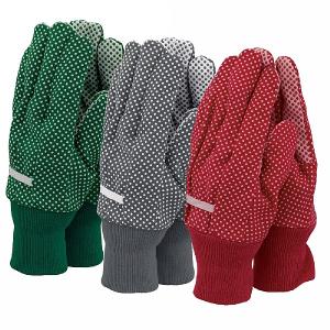 Town & Country Ladies 3 Pair Spotty Gloves - Medium