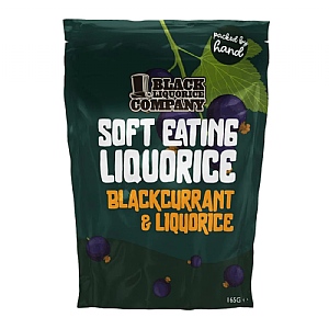 Black Liquorice Company Sugar Free Blackcurrant Liquorice 165g