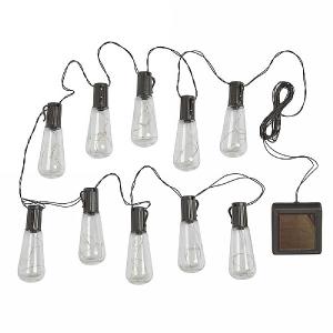 Smart Solar Eureka! Vintage Lightbulb String Lights - 10 Bulb