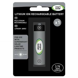 Smart Solar Rechargeable Battery 18650 - 3.7V 2000mAh
