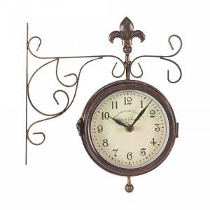Smart Garden York Station Wall Clock & Thermometer - 5.5''