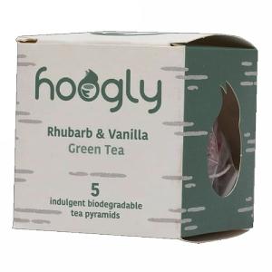Hoogly Tea Rhubarb & Vanilla Green Tea - 5 Tea Pyramids