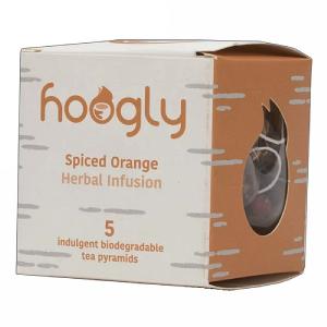 Hoogly Tea Spiced Orange Herbal Infusion - 5 Tea Pyramids