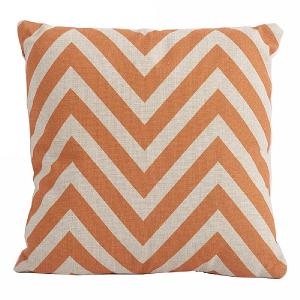 Bramblecrest Chevron Orange Square Scatter Cushion