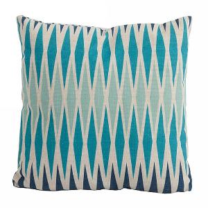 Bramblecrest Harlequin Blue Square Scatter Cushion