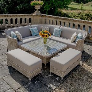 Bramblecrest Aspen Square Adjustable Casual Dining Set