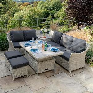 Bramblecrest Monterey Modular Corner Storage Casual Dining Set