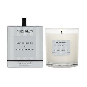 Stoneglow Modern Classics Silver Birch & Black Pepper Candle