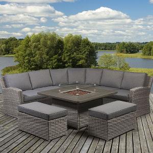 Supremo Carina Curved Modular Fire Pit Set