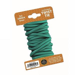 Garland Green Cushioned Twist Tie - 5mm x 5m