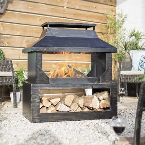 La Hacienda Stonehurst Fireplace