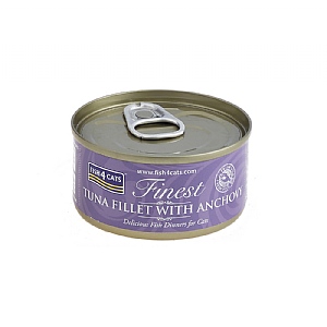 Fish4Cats Finest Tuna Fillet With Anchovy 70g