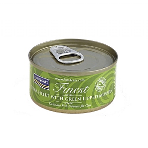 Fish4Cats Finest Tuna Fillet With Green Lipped Mussel 70g