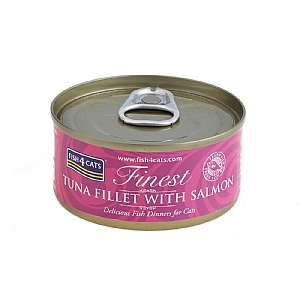 Fish4Cats Finest Tuna Fillet With Salmon 70g