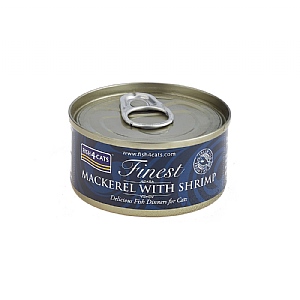 Fish4Cats Finest Mackerel With Shrimp 70g