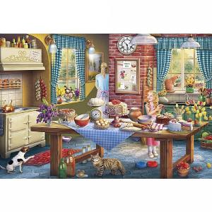Gibsons Sneaking a Slice 500 Piece Jigsaw Puzzle