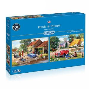 Gibsons Ponds & Pumps 2X500 Piece Jigsaw Puzzle