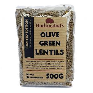 Hodmedods Whole Olive Green Lentils 500g