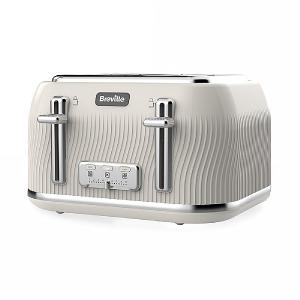 Breville VTT891 Flow 4-Slice Toaster - Cream