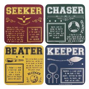 Harry Potter Quidditch Set of 4 Coasters