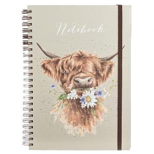 Wrendale 'Daisy Coo' A4 Spiral Notebook
