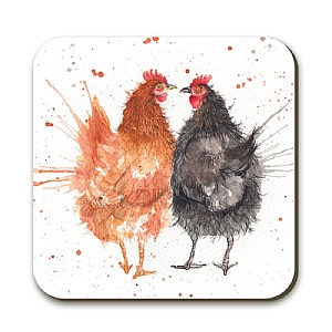 Katherine Williams Splatter 'Hens' Coaster