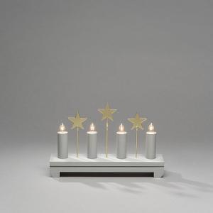 Konstsmide Grey Starry Candlestick Welcome Light
