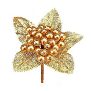 Premier Berry with Gold Glitter Pick 10cm