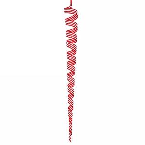 Gisela Graham Giant Acrylic Candy Cane Twist Icicle Decoration