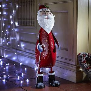 Polka Santa XL Wobbling Ornamental Santa