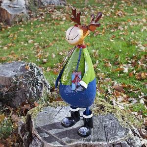 Polka Rudolph XL Wobbling Ornamental Reindeer
