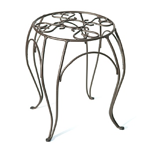 Panacea Cameo Round Brown Plant Stand 55cm