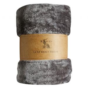 Kilburn & Scott Maximus Fleece Throw 150x210cm Charcoal