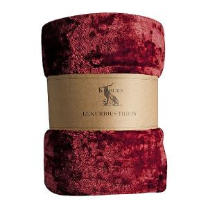 Kilburn & Scott Maximus Fleece Throw 150x210cm Dark Red