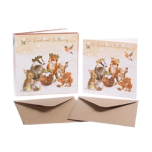 Wrendale 'The Christmas Party' Woodland Animal Christmas Card Box Set