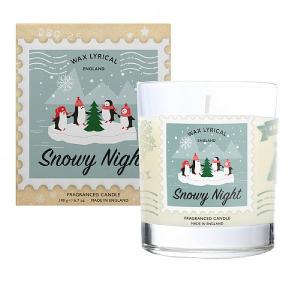 Wax Lyrical Snowy Night Glass Candle