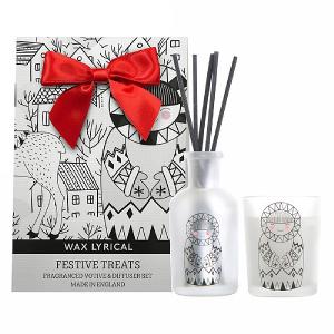 Wax Lyrical Festive Treats Reed Diffuser & Votive Candle Gift Bag