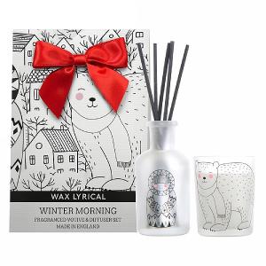 Wax Lyrical Winter Morning Reed Diffuser & Votive Candle Gift Bag
