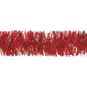 Festive Red Chunky Tinsel - 2m
