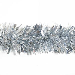 Festive Silver Chunky Tinsel - 2m