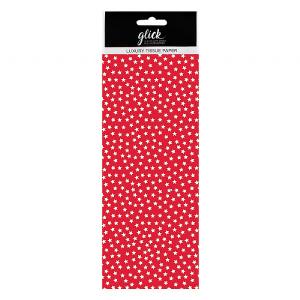 Glick Red Stars Tissue Paper