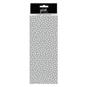 Glick Silver Stars Tissue Paper