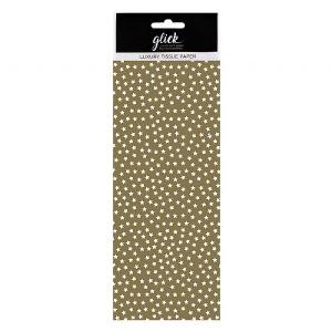 Glick Gold Stars Tissue Paper