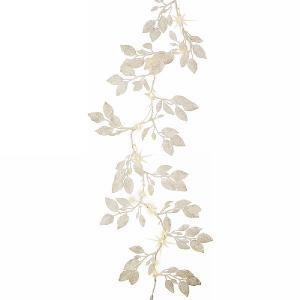 180cm Warm White LED White Honeysuckle Garland