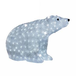 Lumineo 60cm Cool White LED Acrylic Polar Bear (270 LEDs)