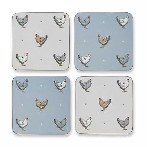 Cooksmart Farmers Kitchen Coasters - Set Of 4